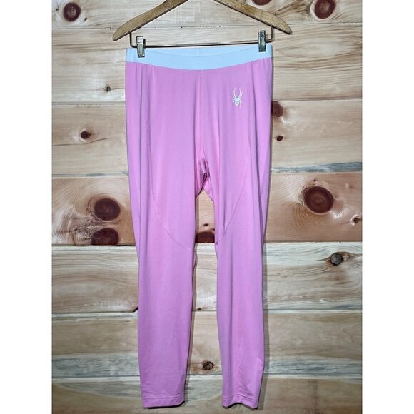 Women’s pink Spyder leggings. Large - Picture 1 of 2